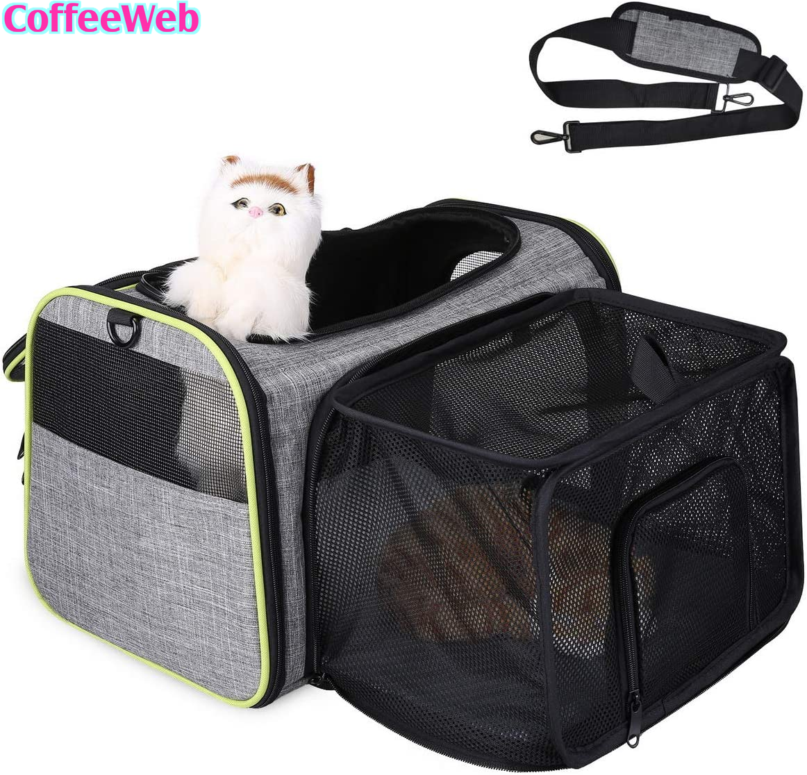 TAMOWA Trasportino per Cani E Gatti Borsa Da Viaggio Pieghevole